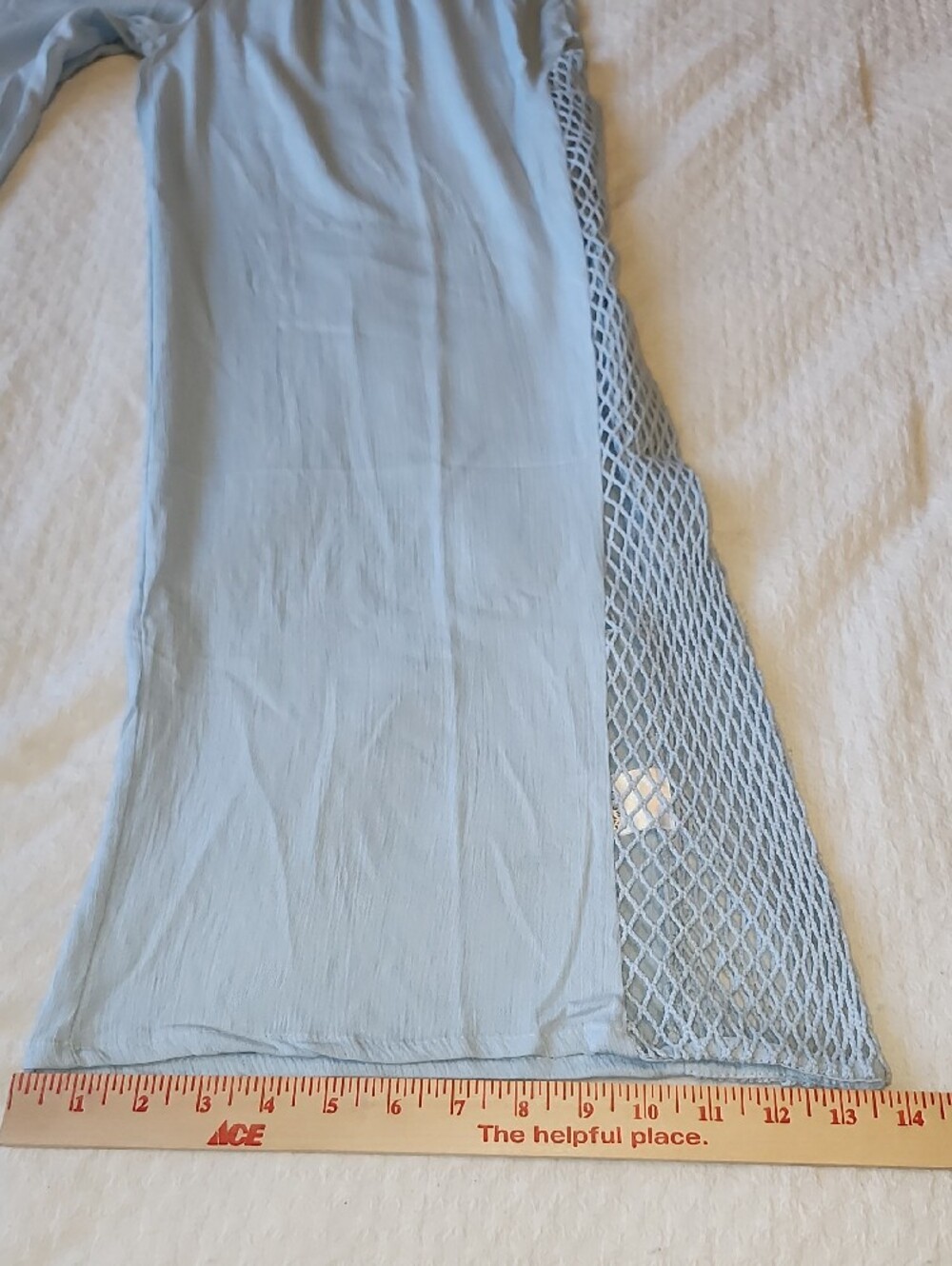 Turks & Caicos Light Blue Crochet Wide Leg Pants Cover Up NWT - Picture 11 of 11